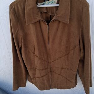 Norton McNaughton Brown Leather Jacket